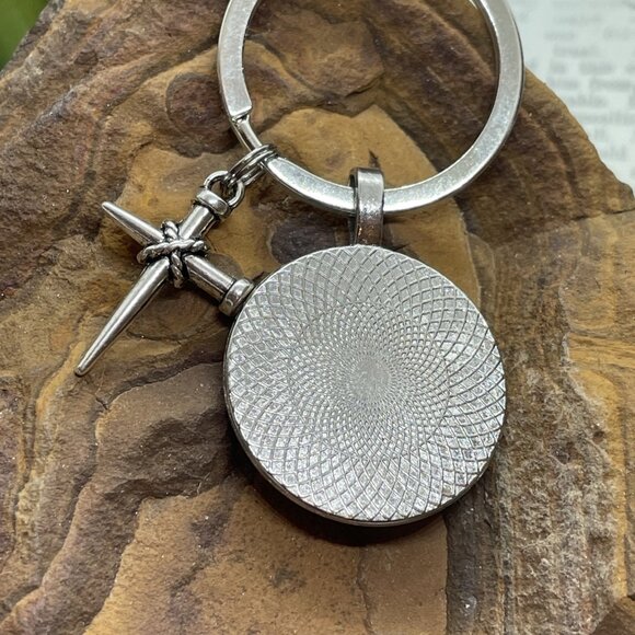 Irish Scottish Celtic Green Lucky Keychain Key ring Keyring Gift wedding CROSS - Picture 11 of 14